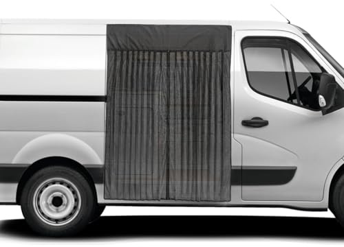 Moskitonetz Van mit Magnetismus,180X145cm Fliegengitter Auto für Mercedes Sprinter (Mittel und Hochdach Dach) Volkswagen Crafter, Center Magnetic Closure für Insektenschutz Auto