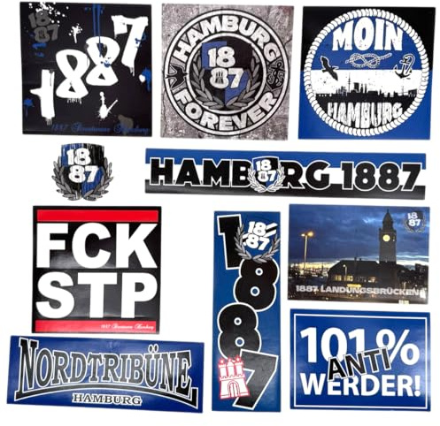 1887 Streetwear Hamburg Stickermix No. 1