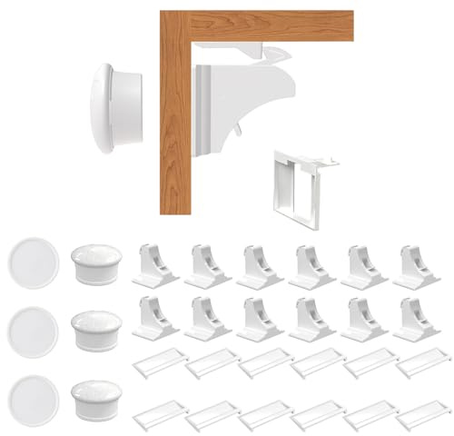Blocca Cassetti per Bambini, Blocco di Sicurezza Magnetico per Bambini, 3 Chiavi, 12 Serrature, Protezione per Armadietto e Cassetto Domestico, Installazione con Adesivo Senza Trapano