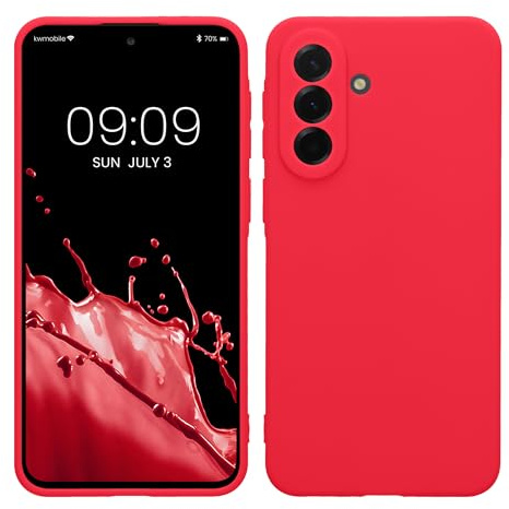 kwmobile Handyhülle kompatibel mit Samsung Galaxy A37 5G Hülle - Handy Case aus weichem Silikon in Neon Pink