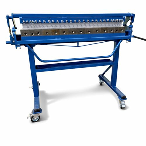 RBP-125+ Segmentabkantbank 1250 mm für 0,7 mm Stahl – Profi Kantbank/Schwenkbiegemaschine für Dachdecker & Spengler inkl. Lieferung DE