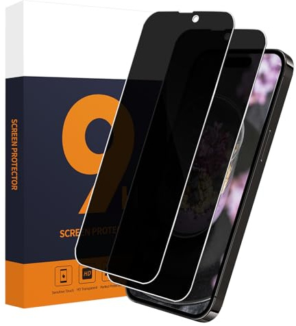 Carantee 2 Stück Schutzfolie für Panzerglas für iPhone 15/15 Pro 5G,