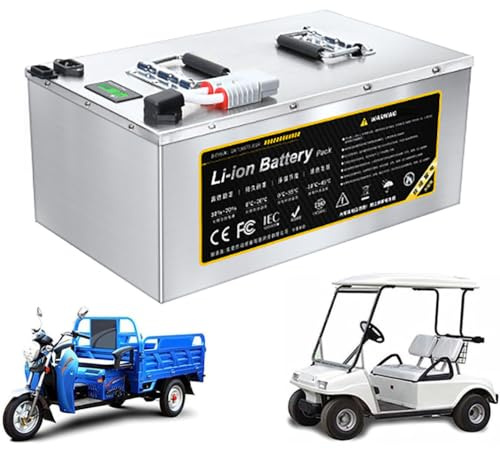 48V Rechargeable Lithium Battery 70Ah for Motorcycles, Golf Carts, and Tricycles - Compatible with 0-7000W Motors