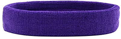 HANERDUN Sport Stirnband Damen Herren Schweißbänder Kopf Stirn Frottee Kopfband Sport für Laufen Fahrrad Joggen Tennis Fußball Violett