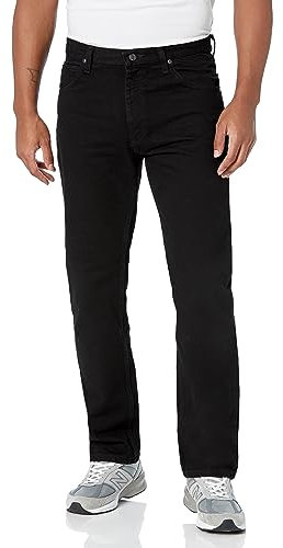 Wrangler Authentics Herren Authentics Mens Classic Regular-fit Jeans, schwarz, 28W / 32L