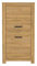FORTE Havanna Kommode mit 2 Türen, Holzwerkstoff, Alteiche, 77 x 143,7 x 42,2 cm