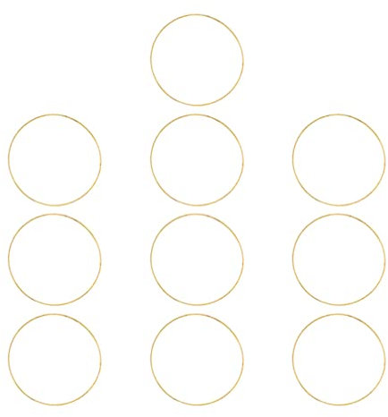 Toyvian Metallringe 5 Stück Metallringe Zum Basteln 30cm Gold Modeschmuck Accessoire