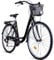 Bergsteiger Florenz 28 Zoll Damenfahrrad mit Korb, Beleuchtung & Schaltung, ab 160 cm, Damen Fahrrad mit 7 Gangschaltung, Retro Damenrad
