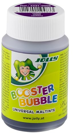 JOLLY Booster Bubble, ungiftige Universal Maltinte, Violett, zum Malen geeignet, auswaschbare Tinte, 100ml ausreichen für 40 Booster XL Nachfüllungen, für Kleinkinder ab 3 Jahren