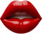 Kare Design Wandobjekt Lips, Rot, Modern, Deko Objekt, Lippen Motiv, Zimmerdekoration, Deko für Regale, Accessoire, Wohnzimmer, Flur, Home Office, Schlafzimmer, 30 x 23 x 8 cm (H/B/T)