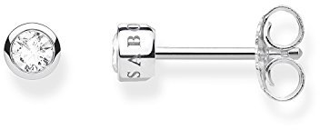 Thomas Sabo Damen Ohrringe Ohrstecker Weißer Stein 925 Sterling Silber H1963-051-14