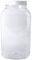 Britten & James Large empty plastic sweet shop style jar with white screw top lid 4430ML Food grade PET plastic - perfect storage container for sweets or dry goods.