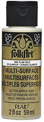 Folkart Acrylic Paint, Gold, 2oz