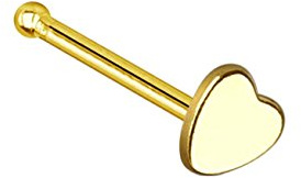 beyoutifulthings Nasen-Piercing Verschiedene Desings Nasen-Ring Nasen-Stecker Chirurgenstahl Gold Roségold Silber Stab 0,8/6mm