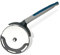 Tasty XXL Pizzaschneider mit Soft-Touch-Griff, Rostfreier Edelstahl – Schnell, Sauber & Mühelos Pizzateilen, Spülmaschinengeeignet, Grau/Blau/Silber, 25x11cm