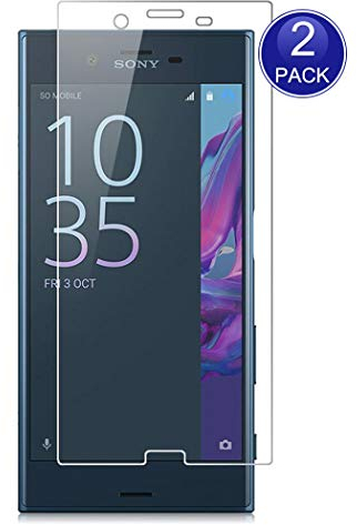 X-Dision [2 Stück Displayschutzfolie für Sony Xperia XZ, 0,26 mm HD Schutzfolie, 9H Glas Schutzhülle, Anti-Kratz und Anti-Fingerabdruck (Hinweis: Nicht vollständig abgedeckt)