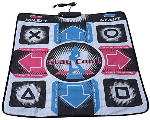 Zerone Dance Pad, rutschfest, Abriebfest, Dance Step Pad Mat Dancer T-Decke mit USB für PC Unterstützung 98/2000 / XP / 7 OS (Zufällige Farbe)
