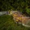 NETPROSHOP Solar Gartenbeleuchtung 3 Stäbe mit Drahtkugeln mit je 30 LEDs Warmweiß Outdoor