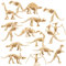 THE TWIDDLERS Dinosaurier Fossil Skelett Spielzeug für Kinder - Dino Knochen zum Ausgraben - Lernspielzeug für Jungen & Mädchen (48er Pack)