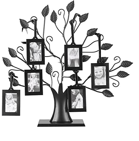 MAGT Bilderrahmen, Baum für Fotos, Familienbilder, 1 Stück, Metall, modisch, Familienbaum, Bilder, Baum, Bilderrahmen, Familienbild, genealogischer Baum