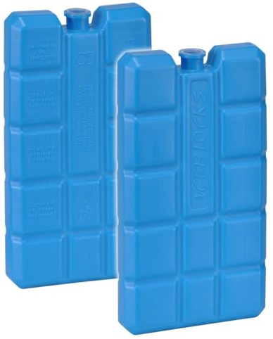Haushalt International Kühlakku 200g 2er Set blau Kühlelement 15x8x2cm für Kühlbox 2 Stück