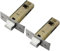 MACHSWON 2 Pcs 45mm Flat Tubular Mortice Latch Stainless Steel Door Latch Sprung Lever Door Handles