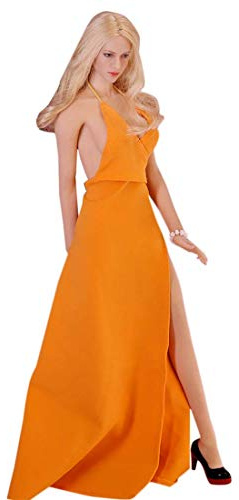 ZSMD 1/6 Actionfiguren Weiblich, 12 Zoll Weibliche Figur Körper Puppe mit 14 Bewegliche Gelenke und 1 Abendkleid