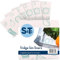 S&T INC. Shelf Liner Non Adhesive for Kitchen, Refrigerator Liners for Shelves, Washable and Absorbent Fridge Shelf Liner, 12 Inch x 24 Inch, Fruits, 5 Pack