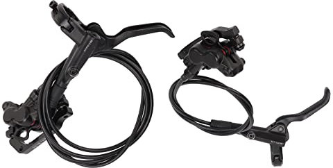 OUKENS Hydraulische Scheibenbremsen, 4-Kolben-Bremssattel vorne 785 mm hinten 1490 mm Fahrrad-Scheibenbremsen Mountainbike Fahrrad-Scheibenbremsen-Sets für Fahrräder