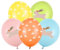 10 bunte Luftballons Osterhase Deko Ostern Osterfeier Eiersuche Geburtstag Kindergeburtstag Party Ballons Hasen
