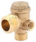 20 * 16 * 10mm Valvola di Ritegno 3-Vie, Ottone Pieno A Tre Vie Connettori Della Valvola di Ritegno Del Compressore D'Aria Filo Interno 20X16X10mm Valvola Unidirezionale Collegare I Raccordi Del Tubo