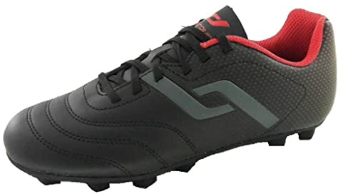 Pro Touch Nocke Classic III MXG Fußballschuh, Schwarz, Rot, Anthrazit, 34.5 EU
