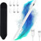 Penna per Apple iPad (2018-2025), Stylus Pen Ricarica Rapida, Sensibile all'Inclinazione & Rifiuto del Palmo, Compatibile con iPad 11(A16)/10/9/8/7/6, Air M2/M3/5/4/3, Mini 7/6/5, Pro 12.9/11/13