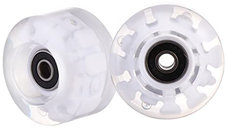 Toddmomy 2stücke Verschleißfeste Zweireihige Schlittschuhräder Mit Lager Für Skateboard Rollschuhlaufen Und Roller Geeignet Für Anfänger Zum Üben