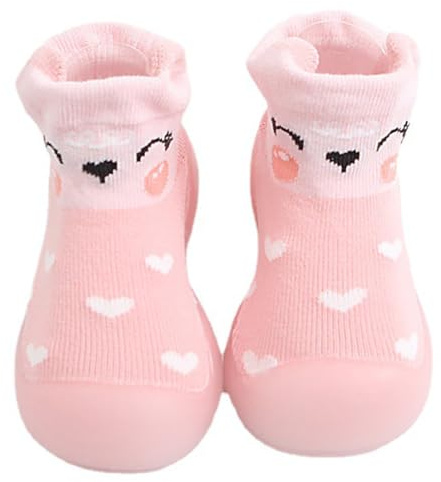 Anti Skid Baby Toddler Sock Shoes Kid First Walking Shoes Pre-Walker Baby Slipper Socks with Rubber Soles Soft Sock Shoes