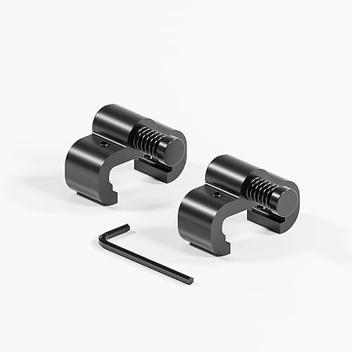 2PCS Adjustable Barn Door Stopper, Upgrade Sliding Barn Door Stopper for Flat Track