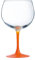 Verre à pied orange 70 cl Summer Pop