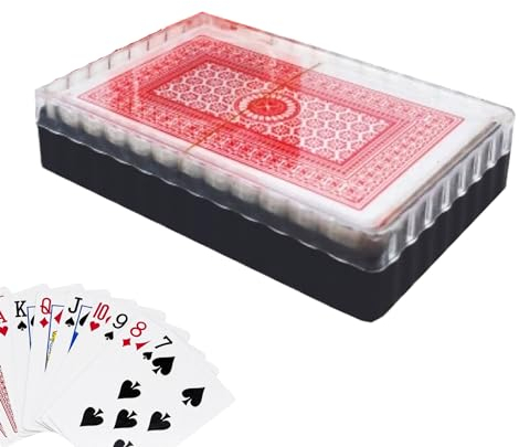 PARENCE.- 54 Kartenspiel mit Box/Rot oder Blau - Poker, Brettspiel, Rommé, Belotte