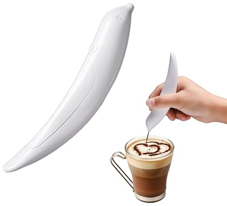 DUINIU 1 Piece Electric Latte Pen, Coffee Art Pen, Cocoa Latte Art Spice Pen, Coffee Carving Pen, DIY Coffee Accessories, Cake Coffee Decorating Pen
