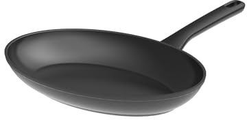 Berghoff Helix Nonstick Ceramic 13.25in x 9.5in Fish Frying Pan 2qt. Recycled Aluminum CeraGreen Non-toxic Coating PFAS-Free Stay-cool Handle Induction Pan