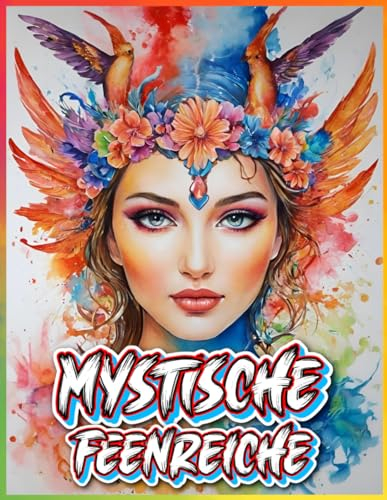 Mystische Feenreiche: Ein Malbuch für alle Fans von Fantasie und Zauber - 50 magische Feenporträts zum Ausmalen und Träumen.