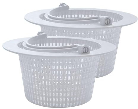 Cesto filtro piscina skimmer per piscina fuori terra | 2 cestelli filtro di ricambio per piscina fuori terra | Filtro di scarico piscina, cestello skimmer per piscine fuori terra, piscin