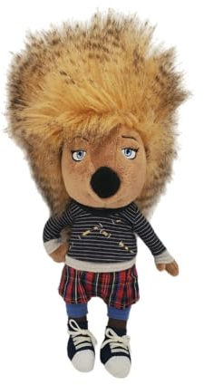 ZLZYPLEB original Ash Porcupine Plush Stuffrd Toy doll Animal Sing Movie 35cm