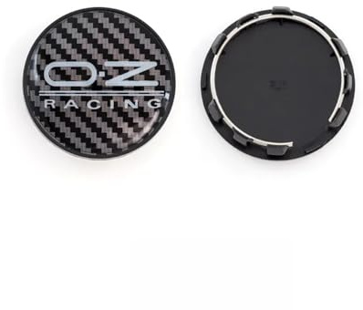 ZGCYK 4 Stück Radnabenkappen für OZ O.Z 59MM Felgendeckel Radkappen Reifen Felgen Radnabenabdeckung Zubehör,CarbonFiber