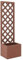 Iiaky Spalier mit Blumenkasten 40x30x135 cm WPC Pflanzkasten Mit Spalier Rankgitter Balkon