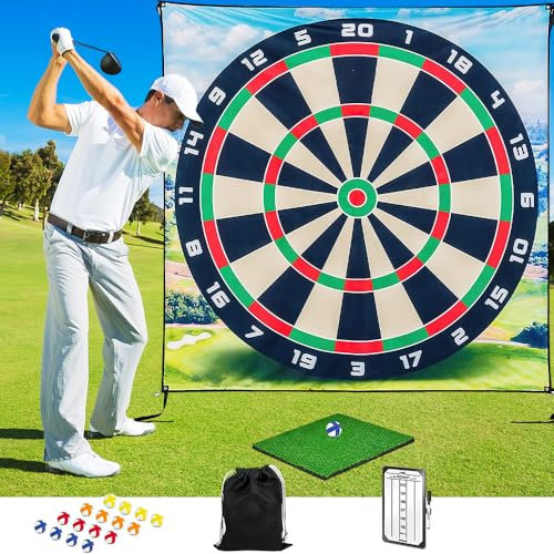 KBIBCK Golf-Trainingsmatte, Golf Chipping Game, Geeignet für Golfspiel, Training, Golfliebhaber, Anfänger