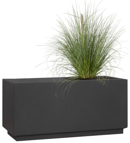 Pflanzwerk® Pflanzkübel Gartenbank Relax 35x95x35cm Anthrazit * Frostbeständige Sitzbank * * Deutsche Premiumqualität * * Lotus-Effekt Imprägnierung *