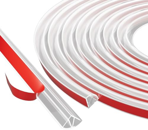 Faltbare Duschschwelle, Wassersperre, begehbare Dusche, Spritzschutz für Badewanne, Duschkante, Wasserstopper für Nass- und Trockentrennung, Duschtür-Wasserblocker in Badezimmer und Küche,