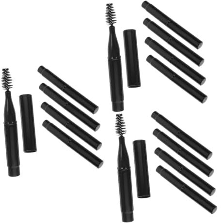 Baluue 18pièces Brosse à Sourcils Et Applicateur De Maquillage Pinceaux Miniature De Voyage Avec Brosse à Spirale