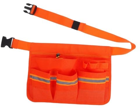 Housoutil Cleaning Tool Belt Bag Versatile Oxford Cloth Multiple Pockets Adjustable Waist Belt Boys and Girls Tool Bag